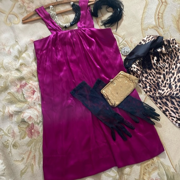 100% silk “Banana Republic “ vintage dress in SIZE M. - Picture 2 of 16